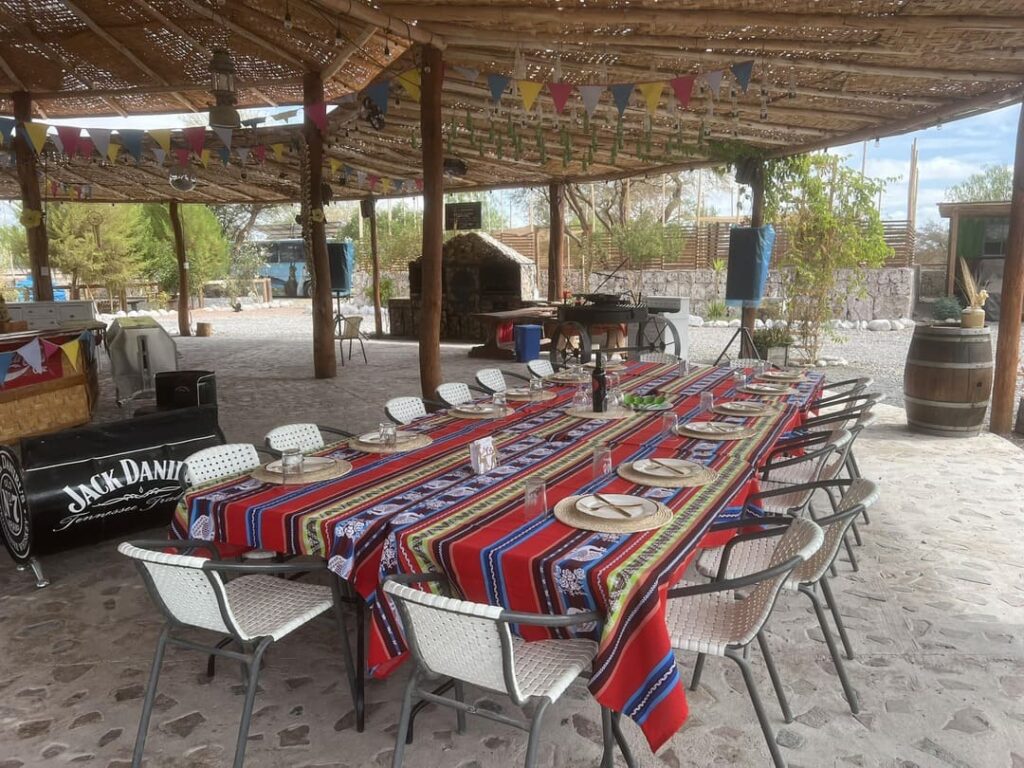 centro de reuniones rancho kokoye mesas